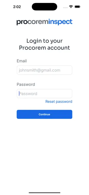 Procorem Inspect App screenshot 1