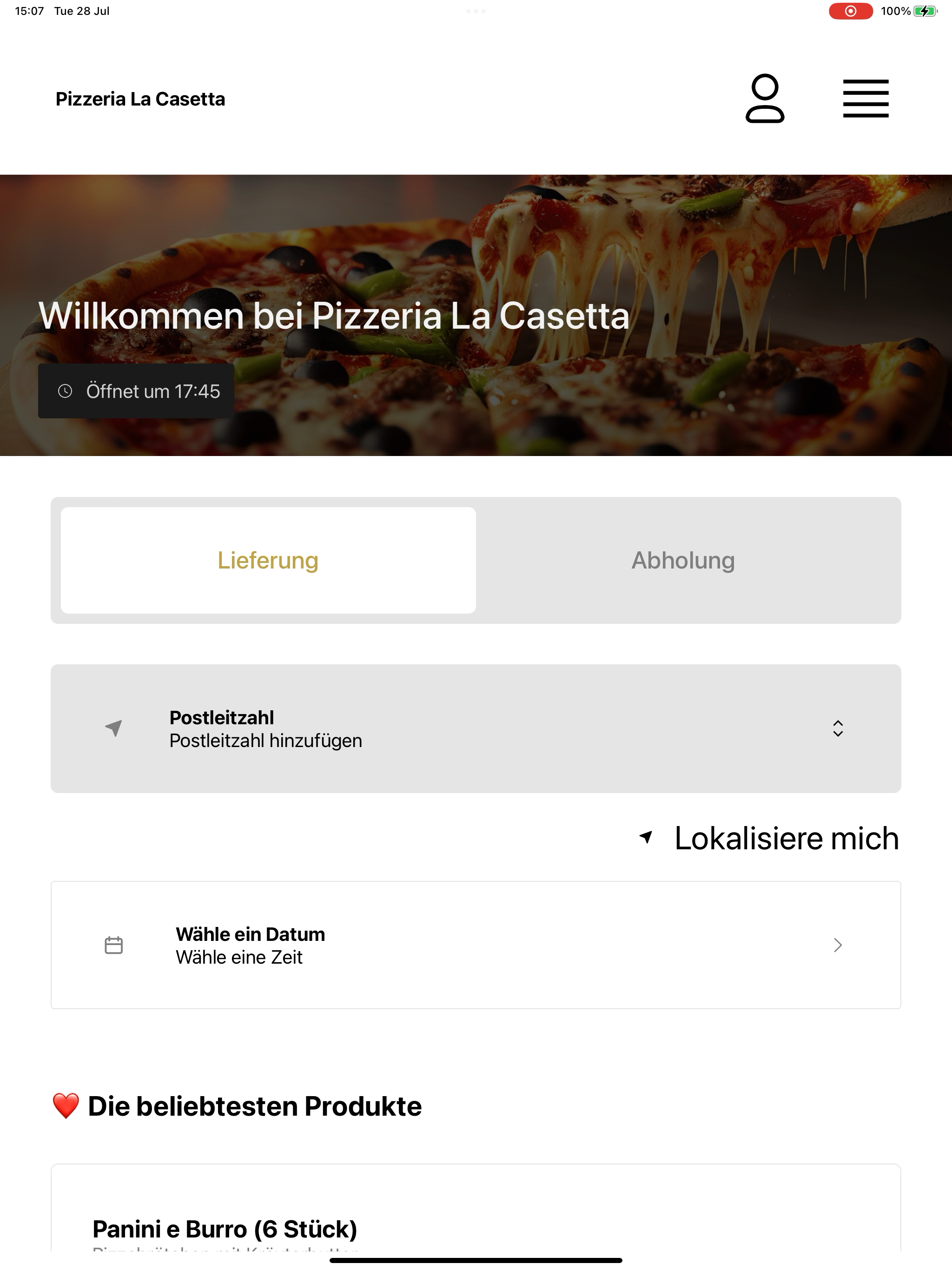 Pizzeria La Casetta DE screenshot 13