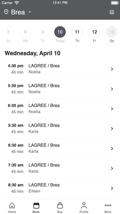 Trim Fitness Studios Screenshot