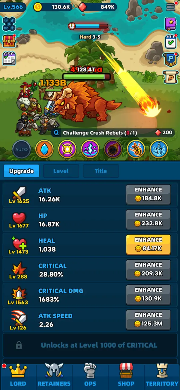 Lord Rising iOS Mod IPA screenshot 5 - iOS game interface