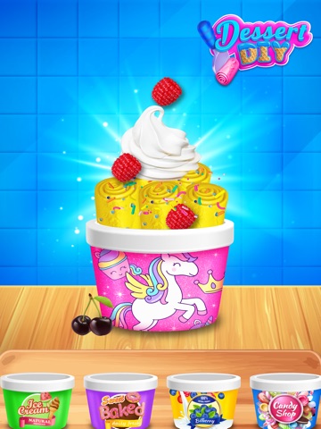 Dessert DIY Ice Cream Rolls iPad screenshot