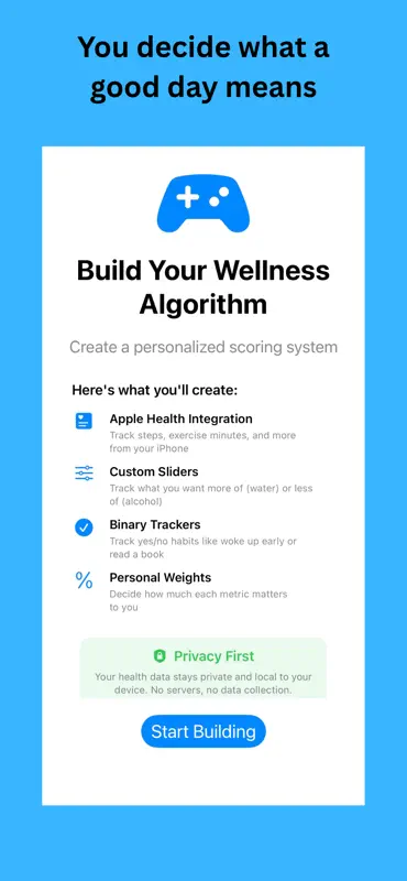 DayGame - Daily Wellness Score screenshot 1 of 6