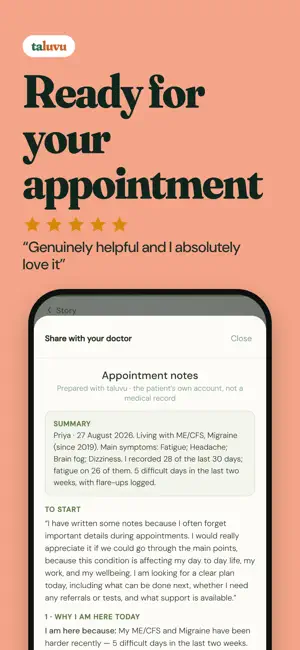 Taluvu Chronic Illness Tracker screenshot 3