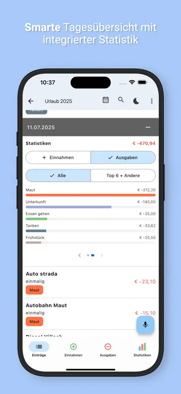 Haushaltsbuch MyMicroBalance screenshot 5 of 10