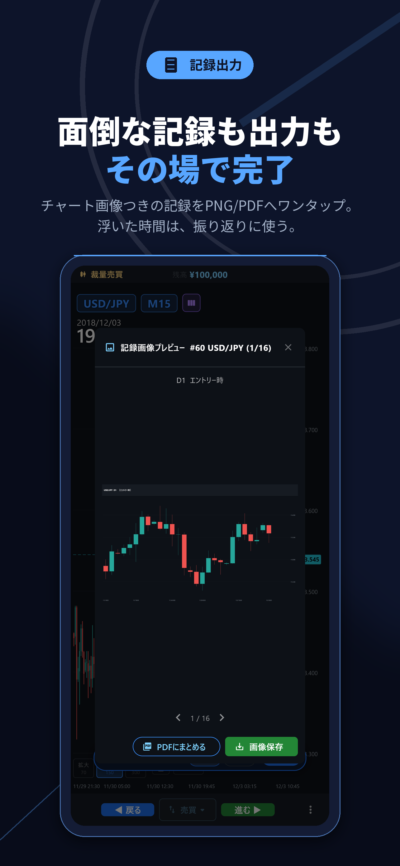 MyBacktest - FXチャート検証・練習 screenshot 6