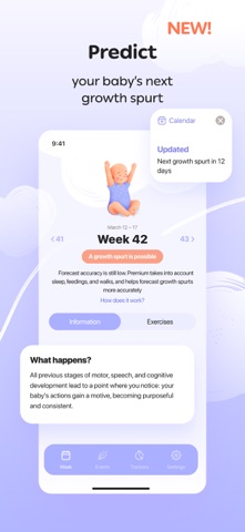 Baby Milestone Tracker Sprouty iPhone screenshot
