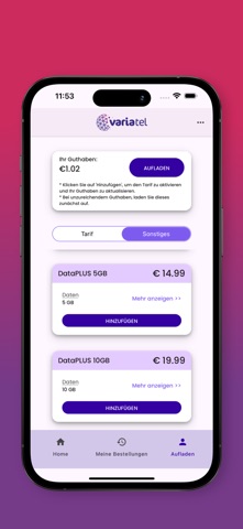 Variatel Connect iPhone screenshot