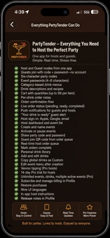 PartyTender - Open Bar System Screenshot 9 of 9