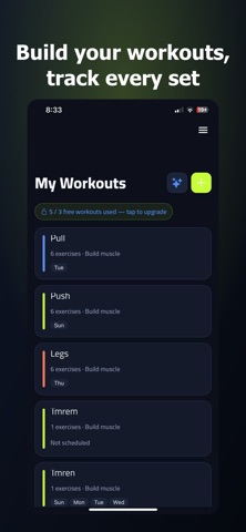 Gym Coach - Workout & Fitness iPhone screenshot