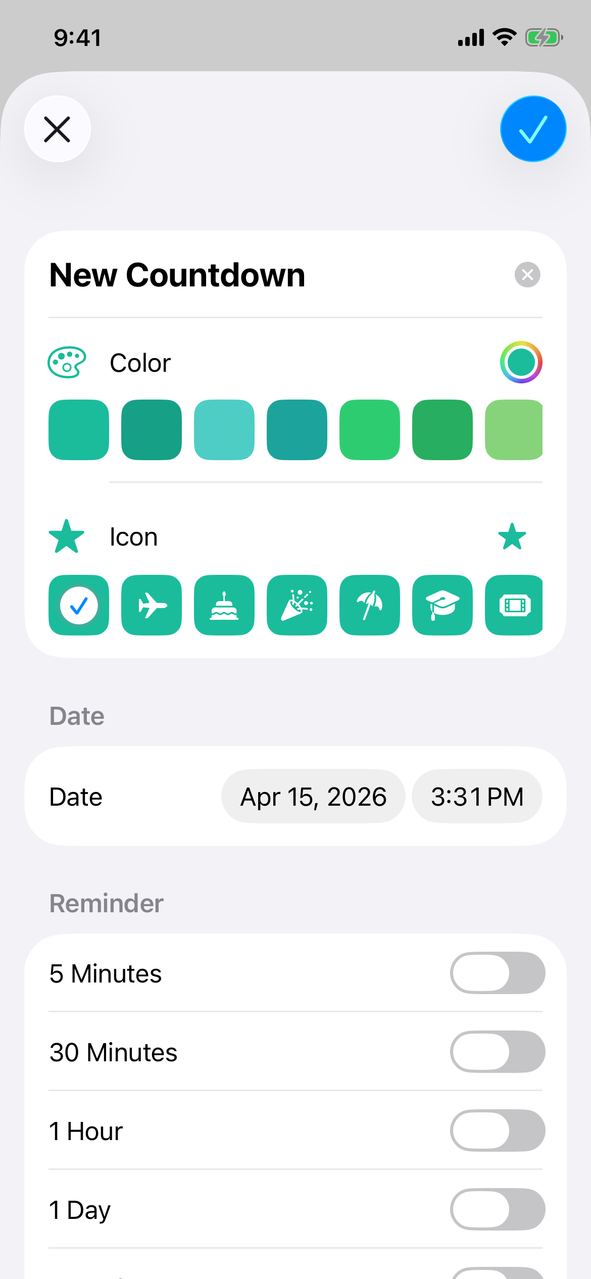 Countdown, Event Reminder screenshot 3