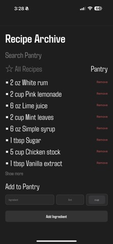 RecipeArchive screenshot
