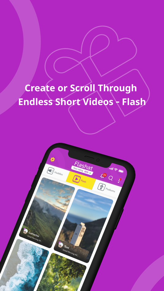 #5. Flashat (iOS) 由: FLASHAT FOR SOCIAL MEDIA APPLICATIONS DEVELOPMENT & MANAGEMENT L.L.C