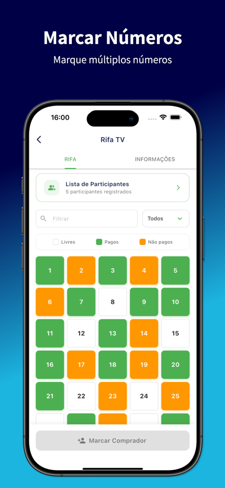 Rifa Fácil: Números e Nomes screenshot 4