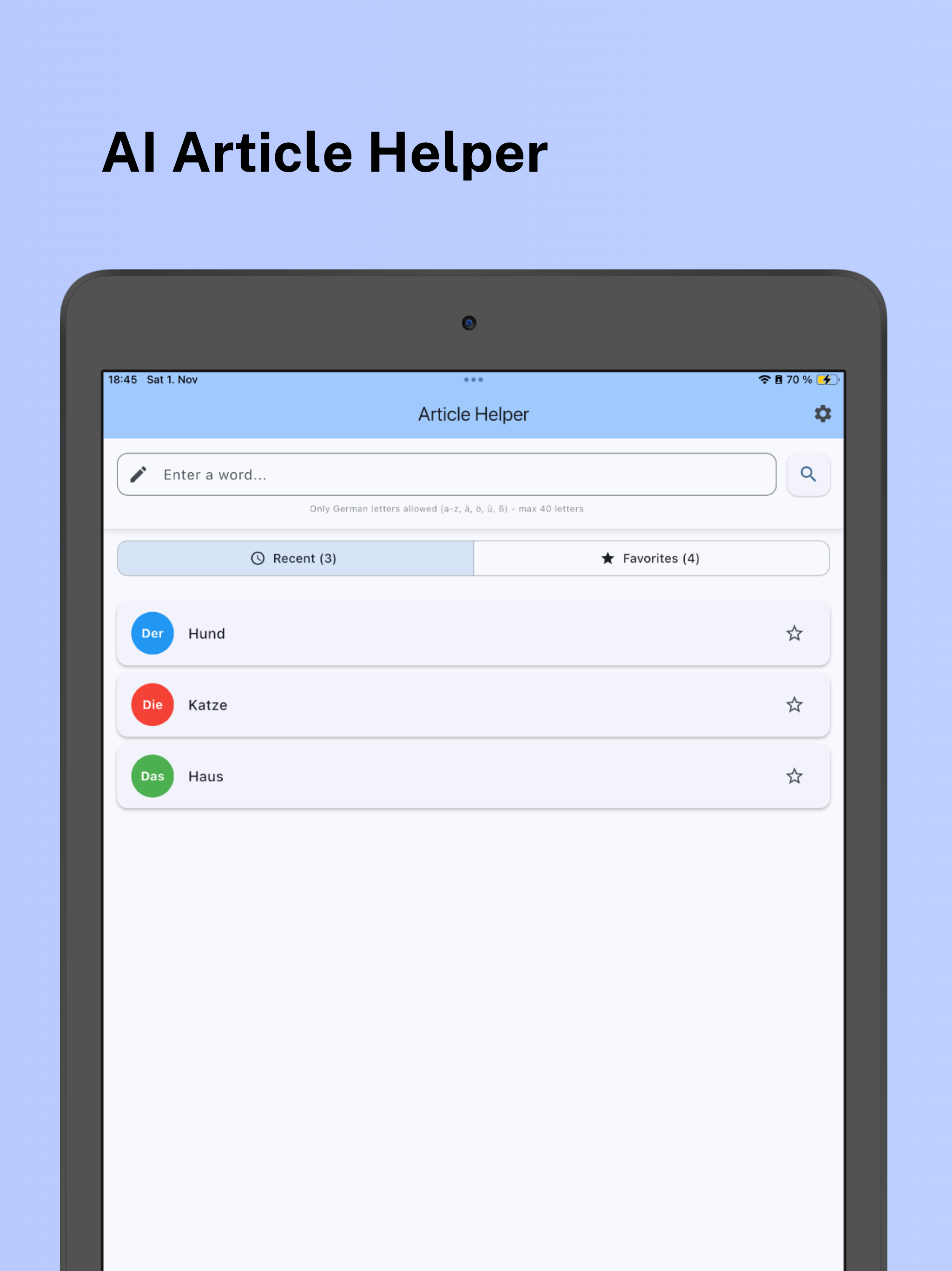 Article Helper - German AI