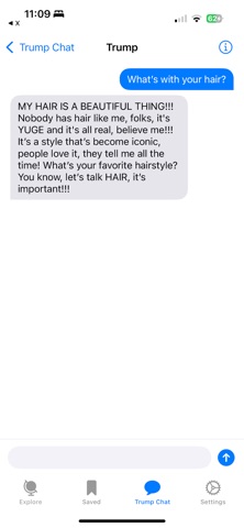 Trump Social Chat Soundboard iPhone screenshot