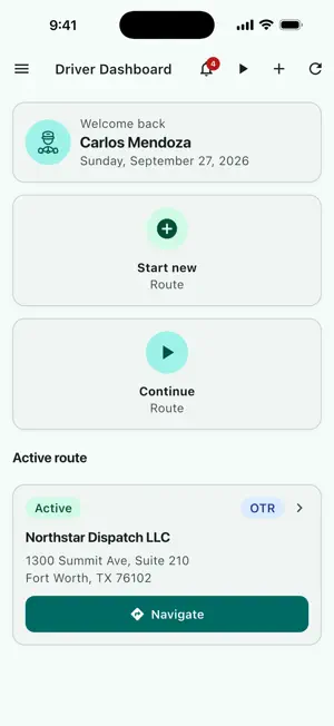 TruckEasy App screenshot 1