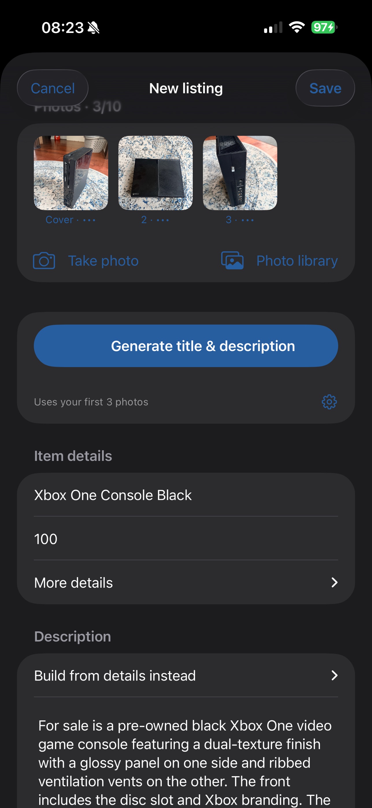 Screenshot 1 of Listing Studio by Eddie