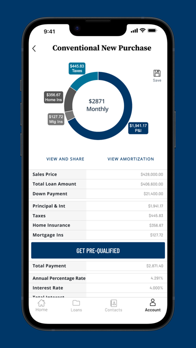 Vantage Bank Mortgage Screenshot