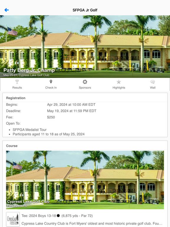 Screenshot #5 pour South Florida PGA Junior