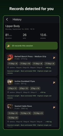 LiftWork: Gym Workout Log Screenshot 7 of 8