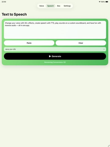 Voice Recorder & Changer App iPad screenshot