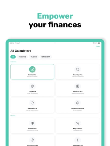Stock Calculator: Investing iPad screenshot