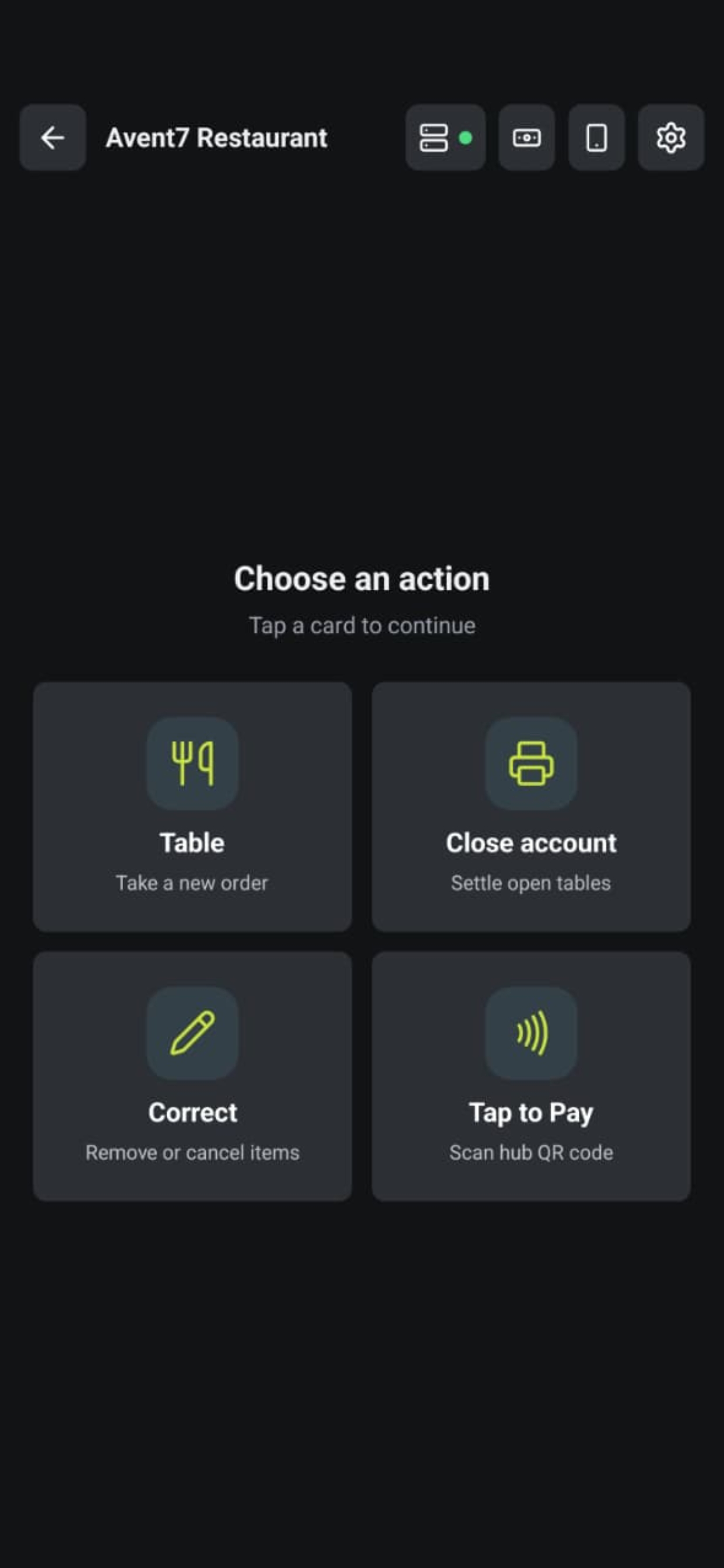mAIn menu POS screenshot 3