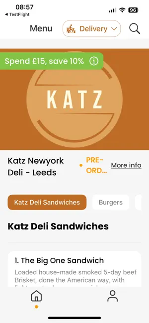 Katz Newyork Deli - Leeds screenshot 1