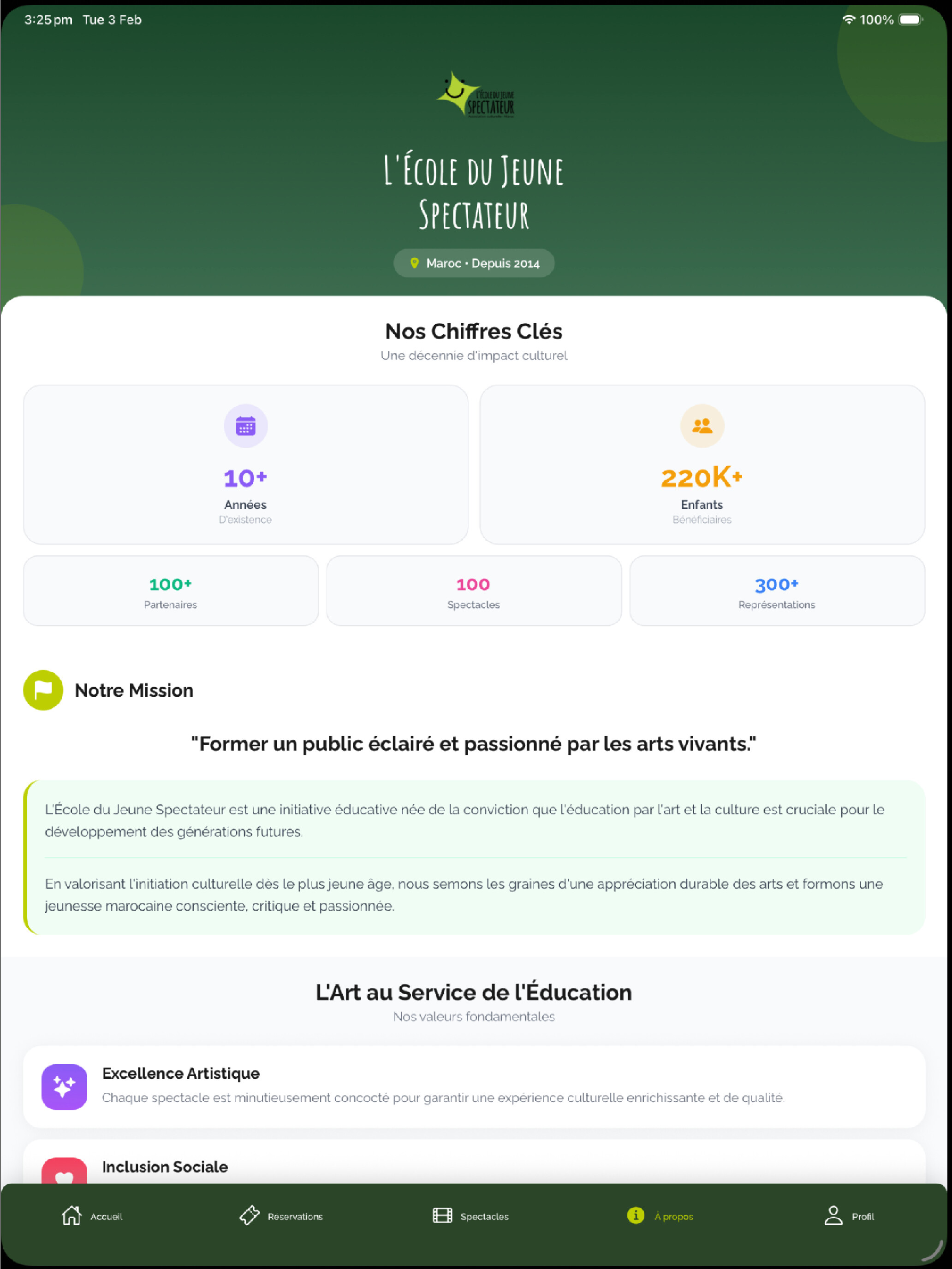 L’ecole du jeune spectateur