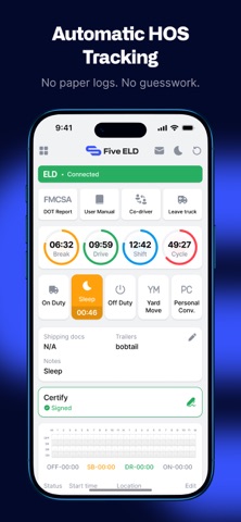Screenshot 2 of Five ELD Driver App