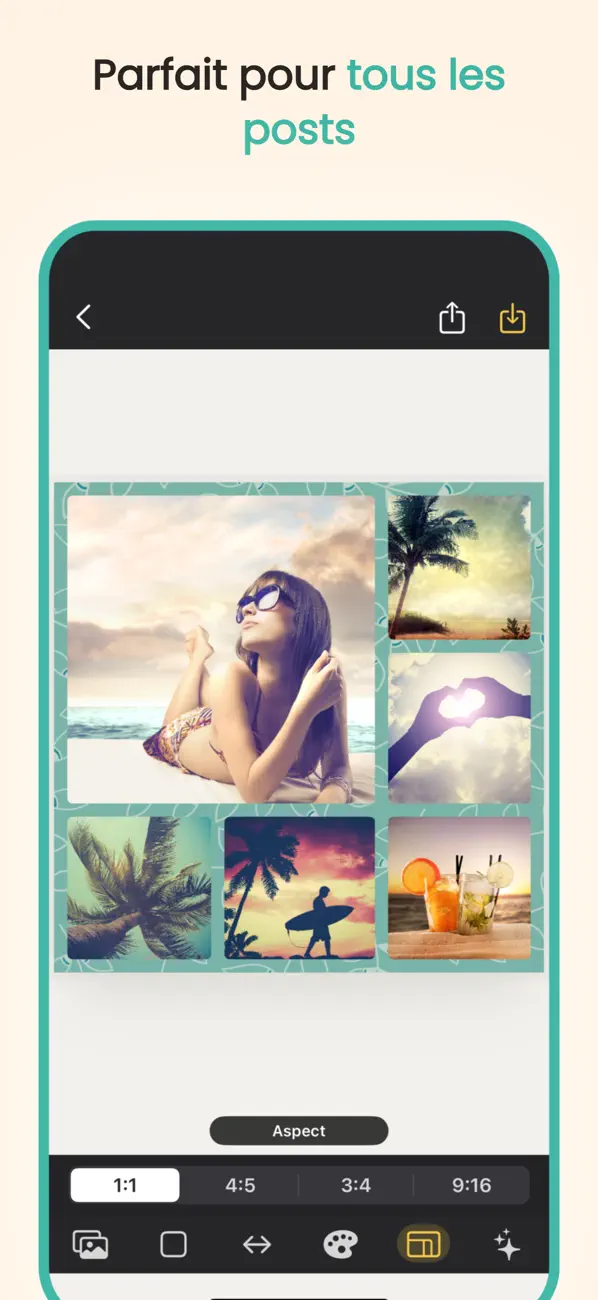 Screenshot #3 pour Éditeur Collage Photo Rétro
