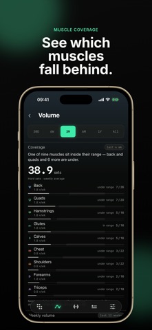 NotchLift - Simple Workout Log iPhone screenshot