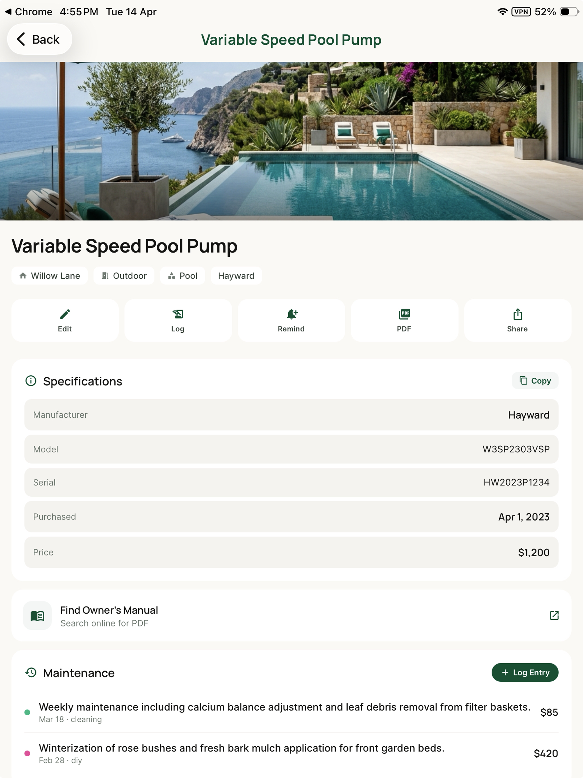 HousePulse: Home Maintenance