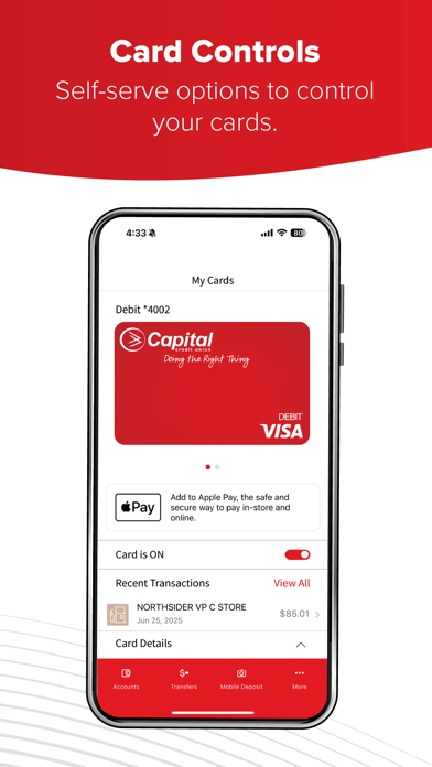 Capital Credit Union Mobile iPhone screenshot 7 - Finance app