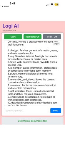 Logi AI screenshot