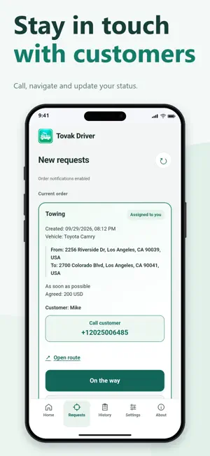 Tovak Driver: Tow & Roadside screenshot 4
