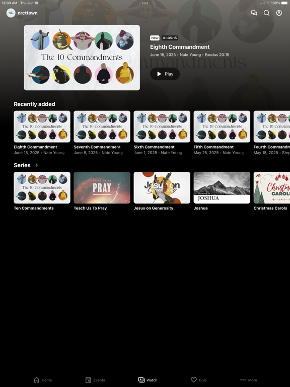 North River Church iPad screenshot 3 - Education app