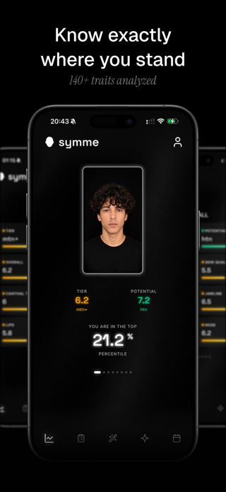 Symme: Face Rating & Analysis Screenshot 1 of 5