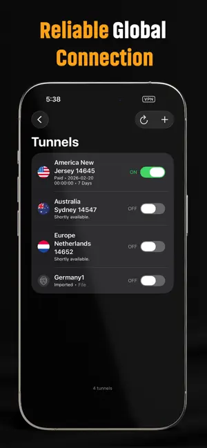 Dada VPN Tunnel screenshot 2