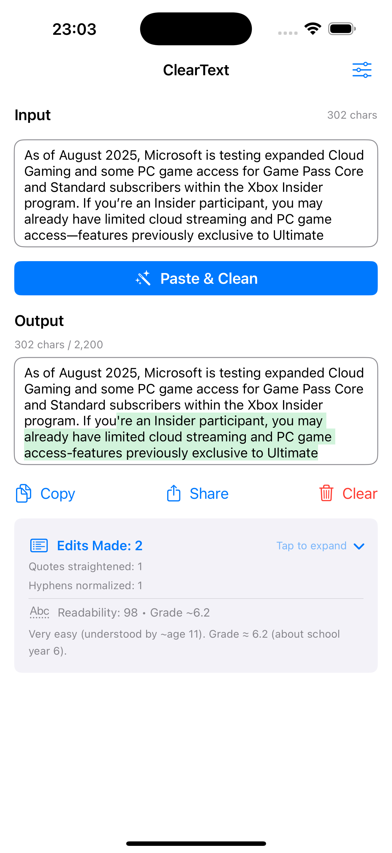 ClearText
