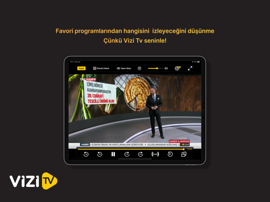 Vizi TV iPad screenshot 1 - Entertainment app
