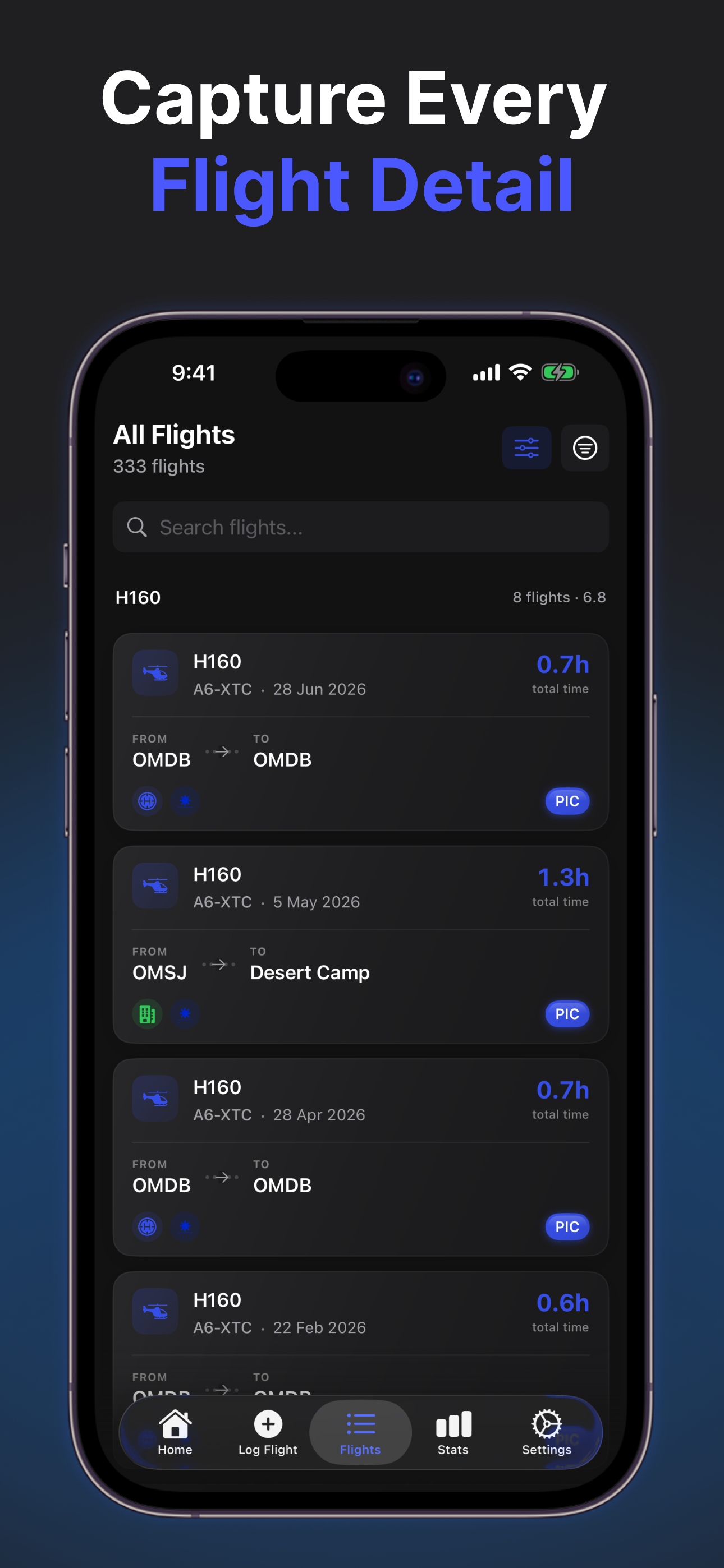 RotorLog: Helicopter Logbook screenshot 8