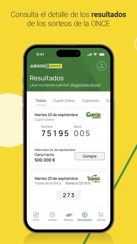 JuegosONCE: Sorteos de la ONCE screenshot 6 of 10