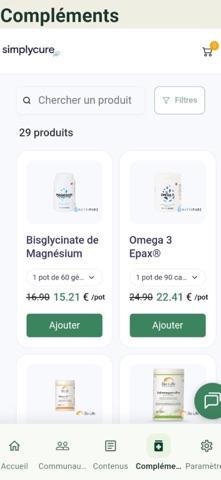 Nutriose screenshot
