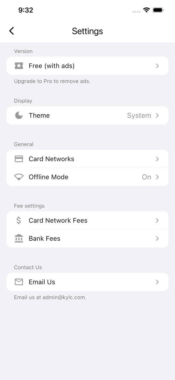 Screenshot #3 pour Credit Card Exchange Rate