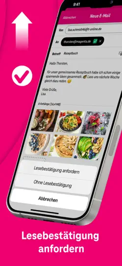 Screenshot von Telekom Mail – E-Mail App auf dem iPhone 6