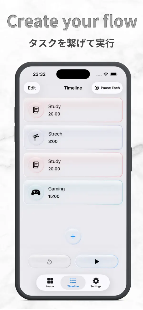 #3. UniTimer - Simple Task Timer (iOS) Ved: Haruyuki Muramoto