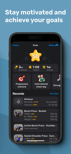 ‎Gym Workout Log Capture d'écran