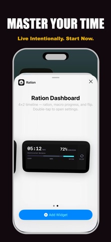 Ration: Master Your Time screenshot