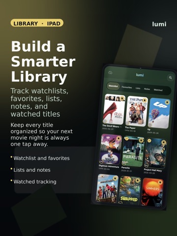 Lumi: Movies, TV & Discovery iPad screenshot